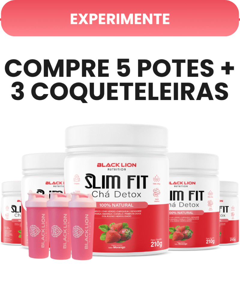 Slim fit kit - 5pote e 3 coqueteleira -
